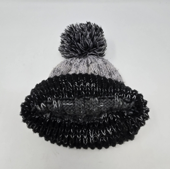 SMARTWOOL GREY BLACK OMBRE POM POM BEANIE MERINO WOOL BLEND WOMEN OS KNITWEAR - Picture 9 of 13